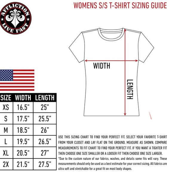 AFFLICTION Age of Winter Short Sleeve Tee Size L New with Tag MSRP $58 SOO - Picture 5 of 8